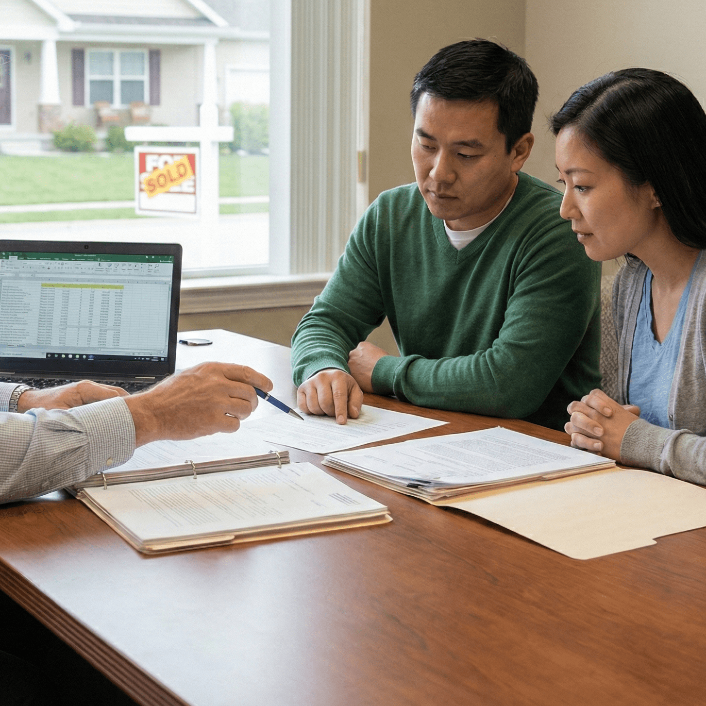 Couple Consulting with a Foreclosure Attorney